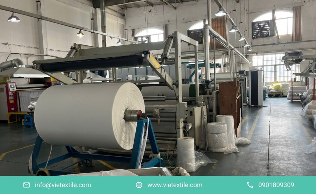 fabric finishing machine in Vietnam factory