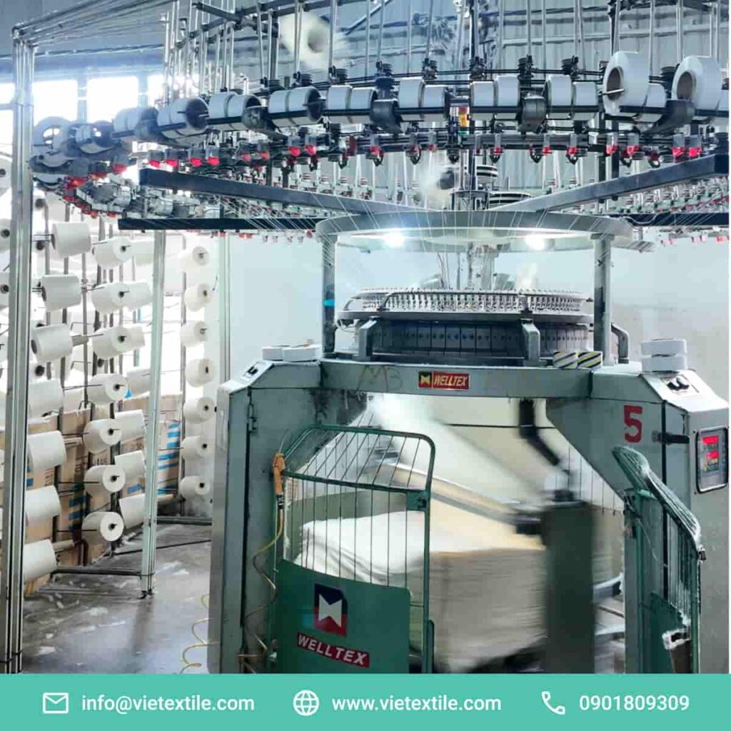 Công nghệ ứng dụng tại xưởng dệt kim