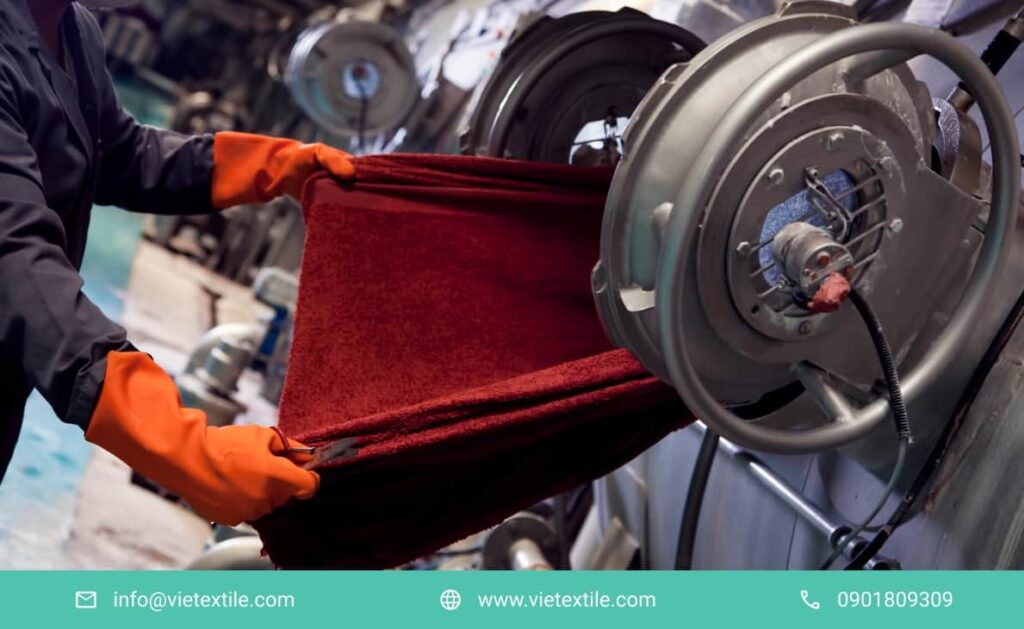 Quy trình sản xuất tại xưởng nhuộm vải TPHCM