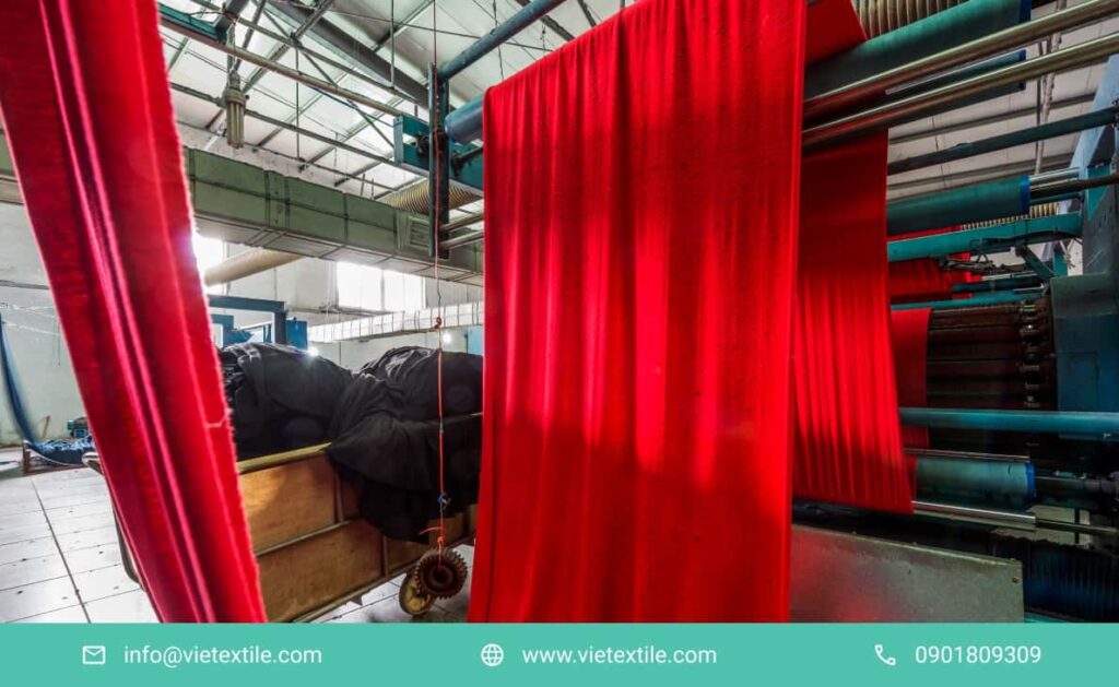 Bộ phận cấu tạo máy định hình vải công nghiệp