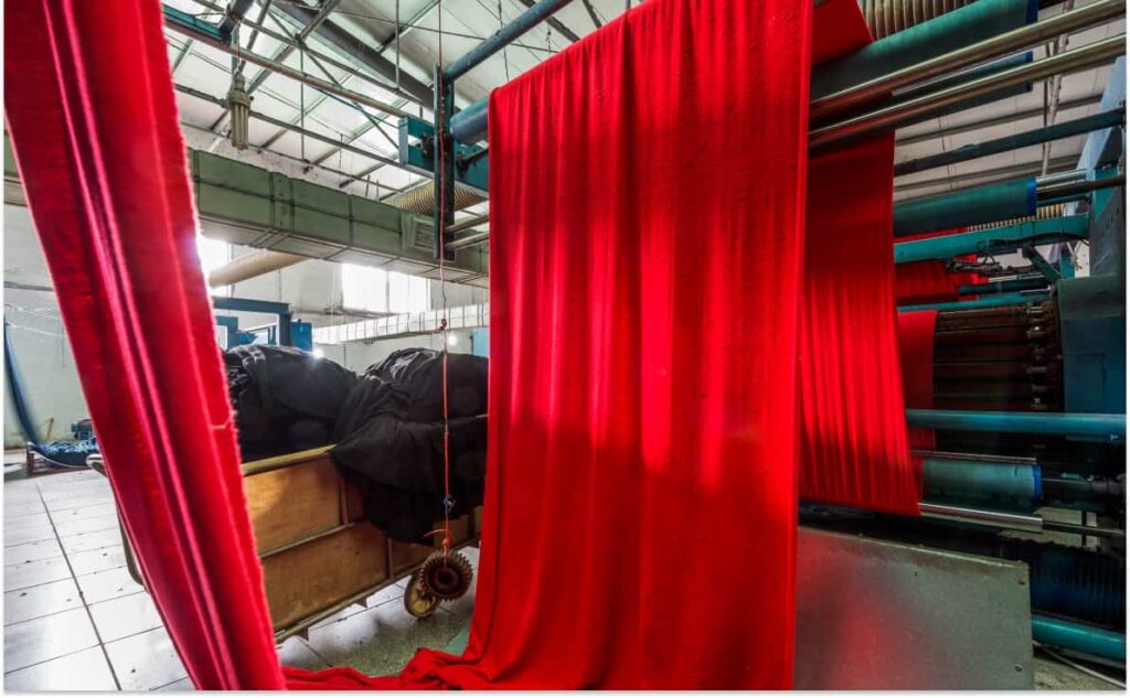 Cấu tạo máy định hình vải công nghiệp