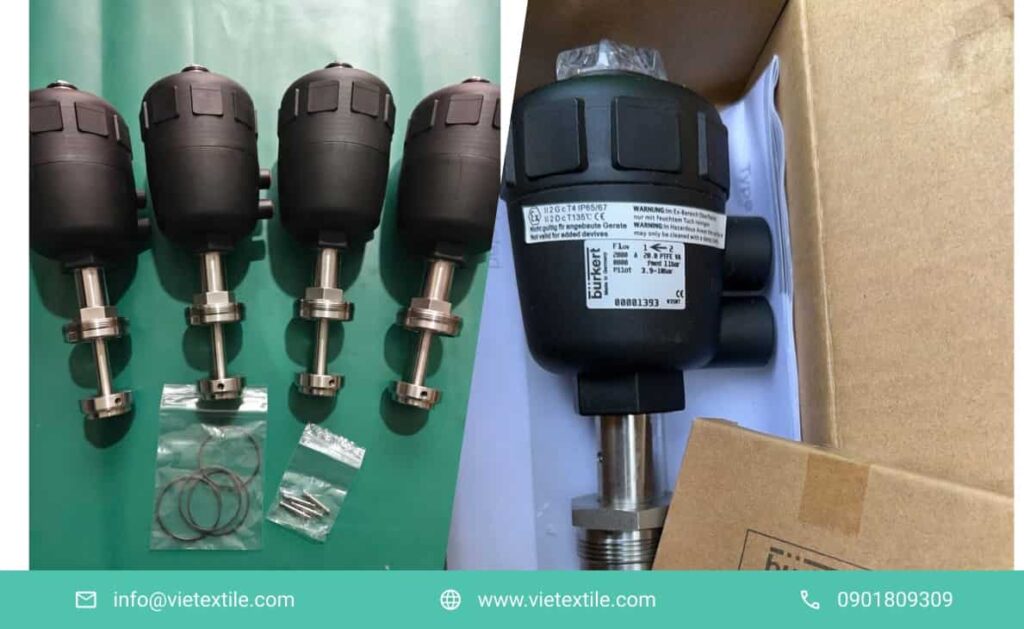 Thiết bị van hơi máy nhuộm vải