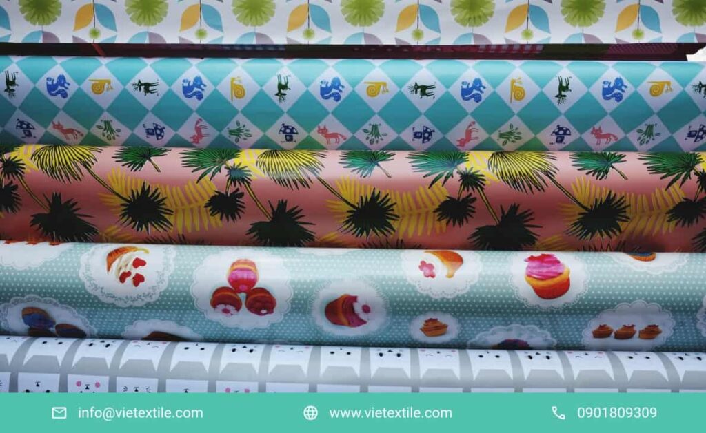 Custom direct printing on nylon fabric from Vietnam supplier