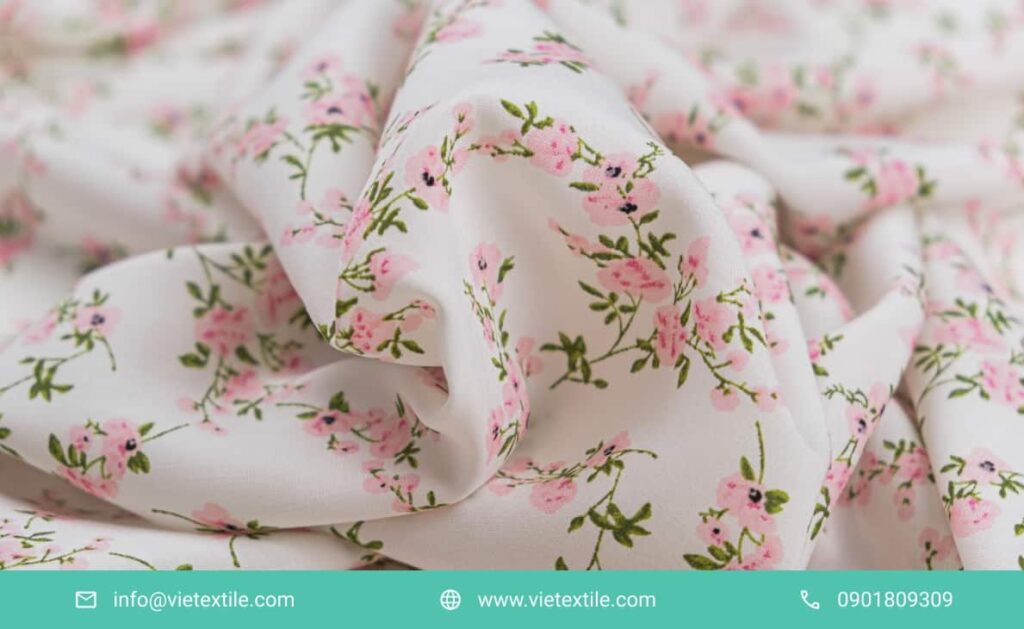 Vibrant color direct printing on silk fabric Vietnam