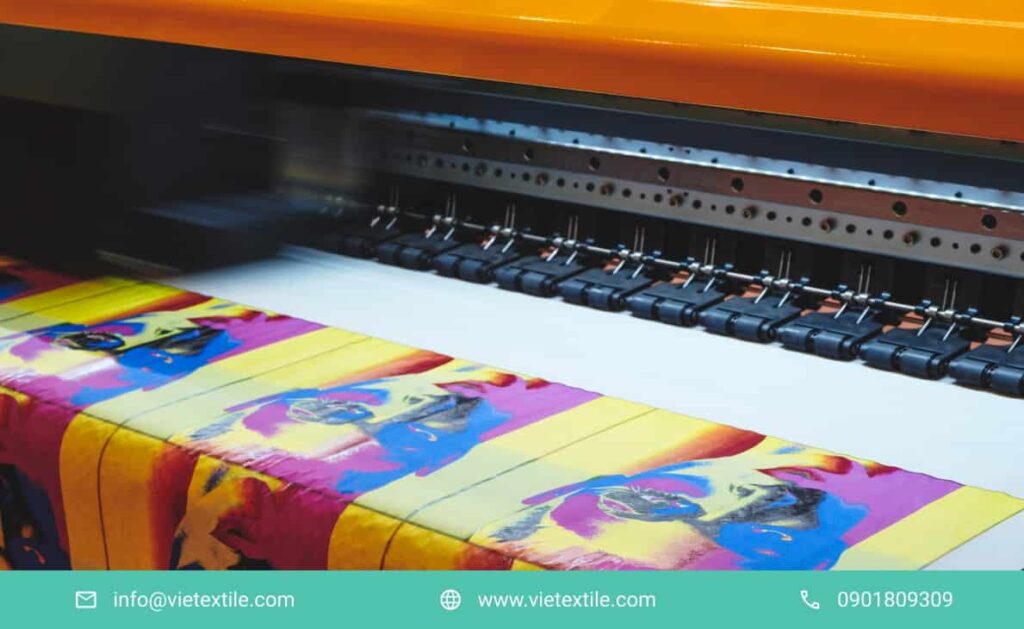 máy gia công in kỹ thuật số lên vải
