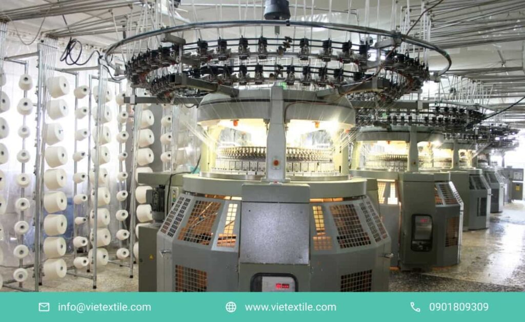 máy gia công dệt kim single interlock french