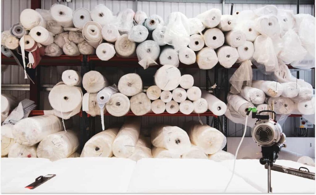 gia công hoàn tất vải chống co