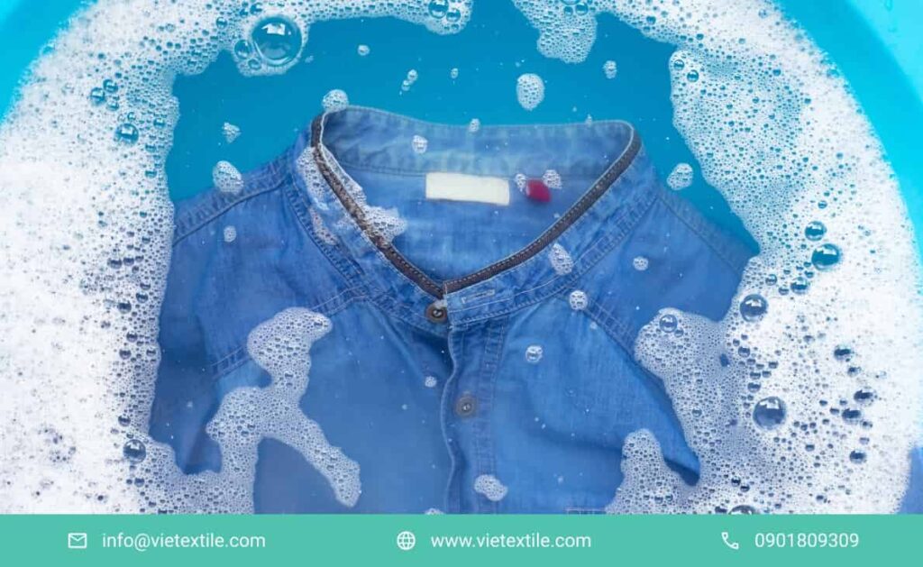 cách giảm loang màu bleach wash